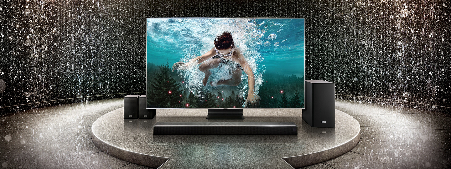 Barras de sonido Samsung y Harman Kardon con True Dolby Atmos